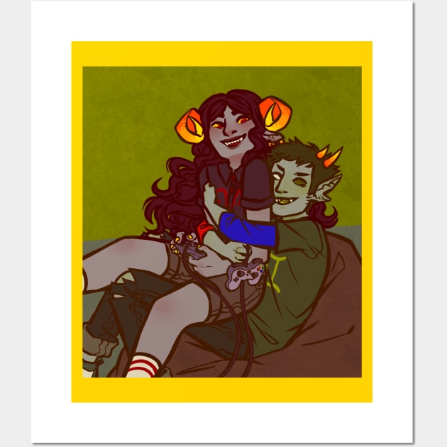 Aradia and Sollux Pale Date Wall Art by lucitrius